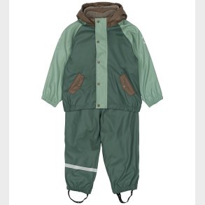 Mikk-Line Regnt�j m. Fleece/Seler - PU - 3i1 - Balsam Green