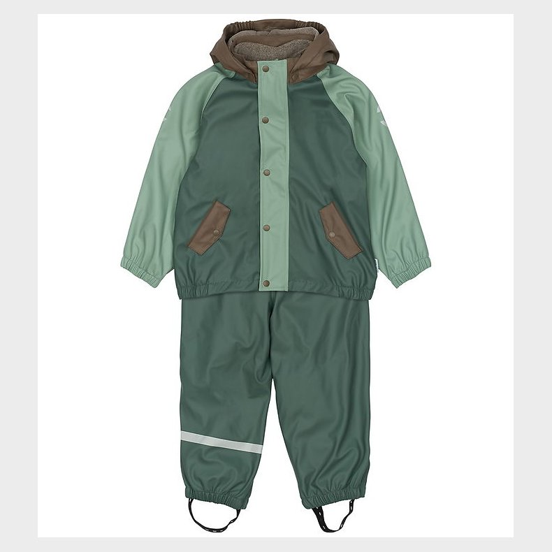 Mikk-Line Regnt�j m. Fleece/Seler - PU - 3i1 - Balsam Green