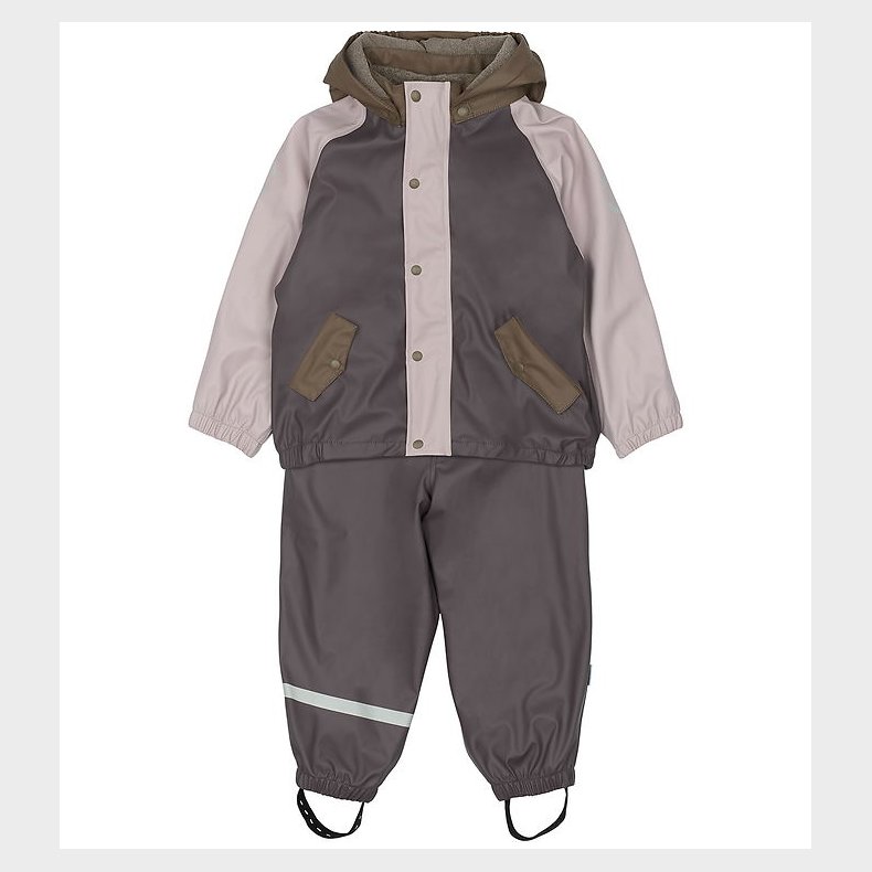 Mikk-Line Regntj m. Seler m. Flecce - PU - Sparrow