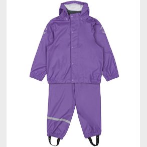 Mikk-Line Regntj m. Seler - PU - Deep Lavender