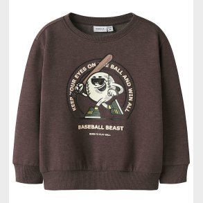 Name It Sweatshirt - NmmOlaf - Shaved Chocolate