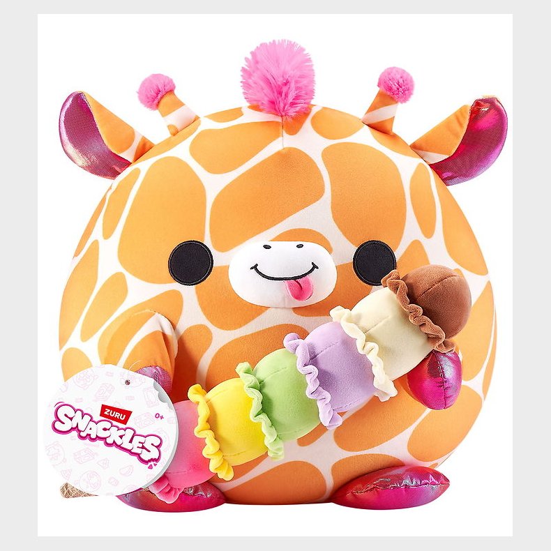 Snackles Bamse - 20 cm - Giraffen Lola m. Isvaffel