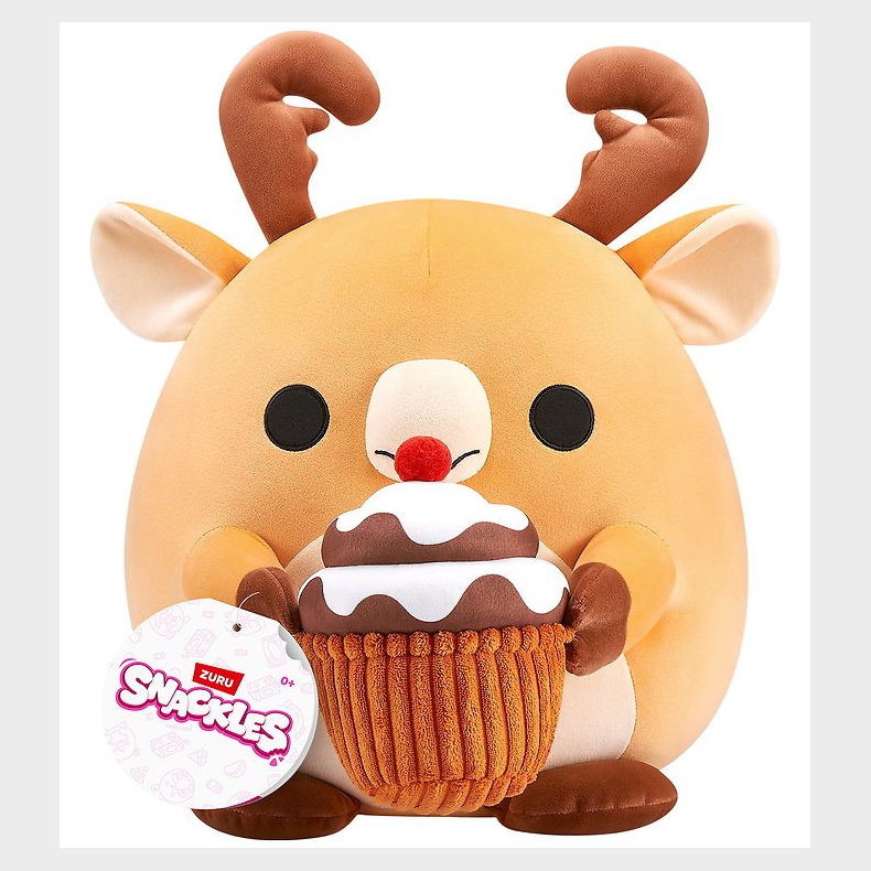 Snackles Bamse - 20 cm - Elgen Jaime m. Chokolademousse