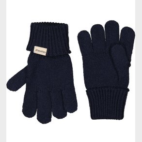 MarMar Handsker - Uld/Bomuld - Strik - Aske - Ink