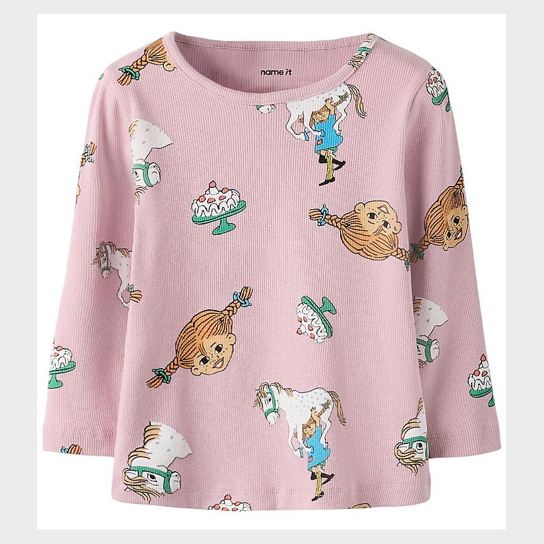 Name It Bluse - Rib - NmfSoca - Pippi - Keepsake Lilac