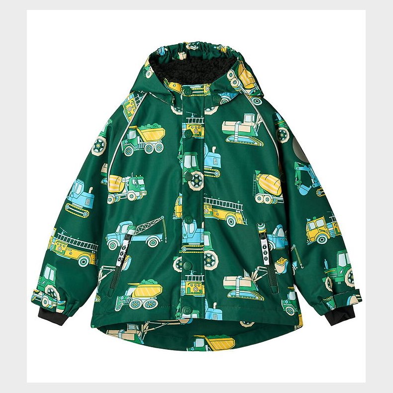 Smfolk Vinterjakke m. Teddy - Evergreen m. Kretj