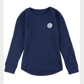 Viking Bluse - Uld/Viskose - Soft Baselayer Merino - Navy