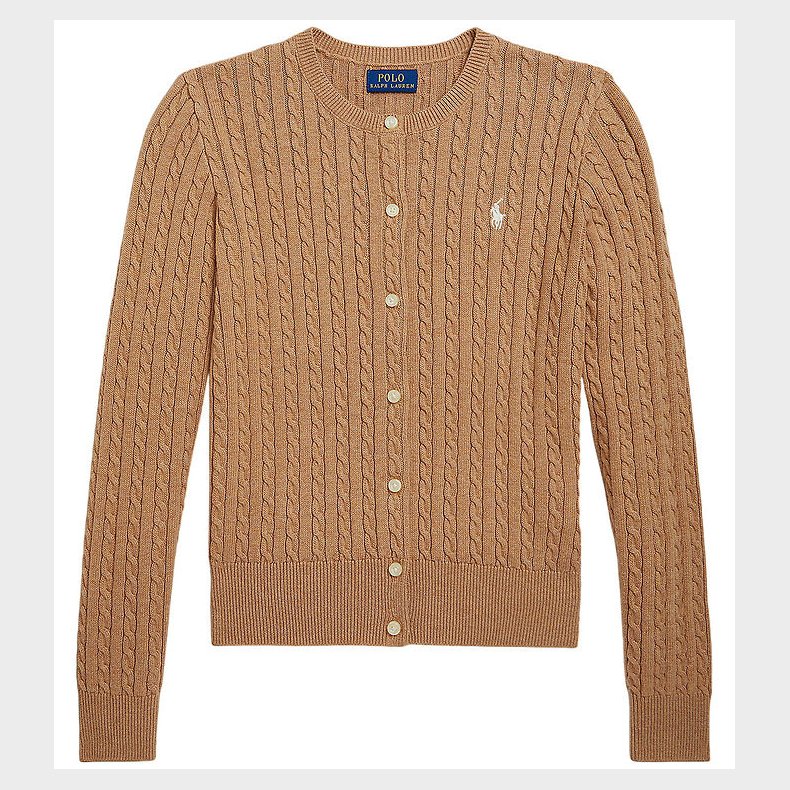 Polo Ralph Lauren Cardigan - Strik - Camel Heather
