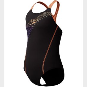 Speedo badedragt - Medalist - Sort/Orange