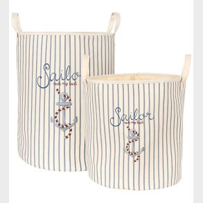 Konges Sljd Opbevaringskurve - 2 stk. - Sailor Stripe
