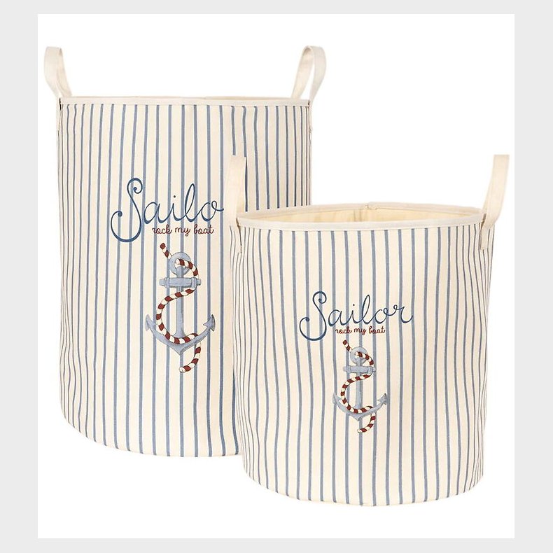 Konges Sljd Opbevaringskurve - 2 stk. - Sailor Stripe