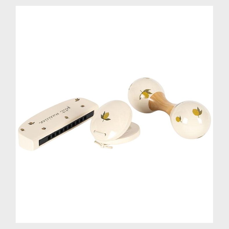 Konges Sljd Musikinstrumenter - Tr - 3 Dele - Lemon