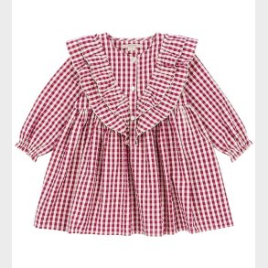 Konges Sl�jd Kjole - Kim - Sangria/Butter Check