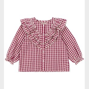 Konges Sljd Skjorte - Kim - Sangria/Butter Check