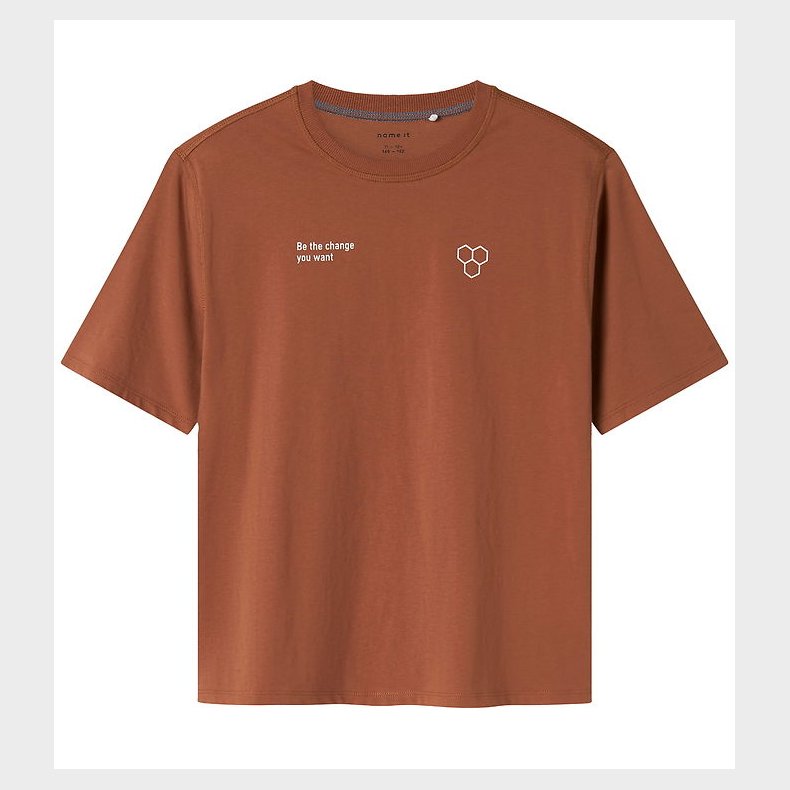 Name It T-Shirt - NkmOakley - Carob Brown