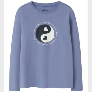 Name It Bluse - NkfVeen - Blue Ice/Ying Yang