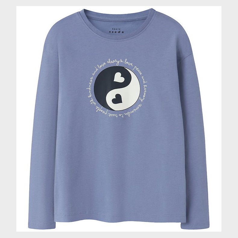 Name It Bluse - NkfVeen - Blue Ice/Ying Yang