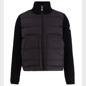 Moncler Cardigan - Uld/Dun - Sort