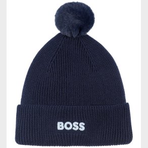 BOSS Hue - Strik - Navy m. Kvast