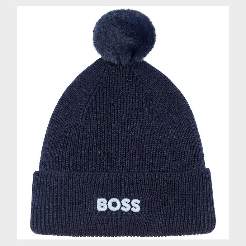 BOSS Hue - Strik - Navy m. Kvast