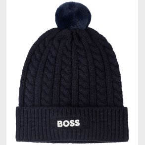 BOSS Hue - Strik - Navy m. Kvast