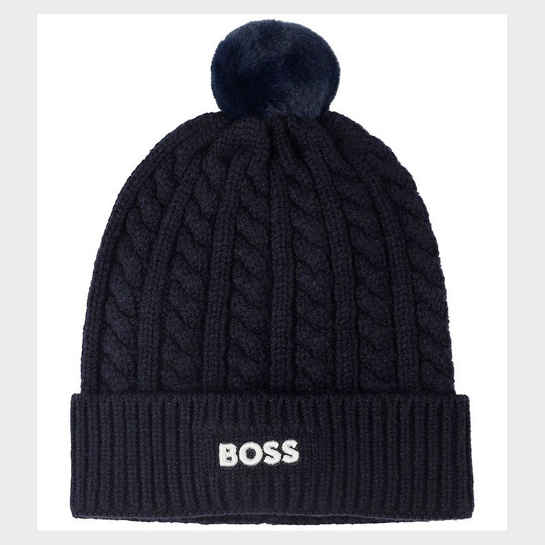 BOSS Hue - Strik - Navy m. Kvast