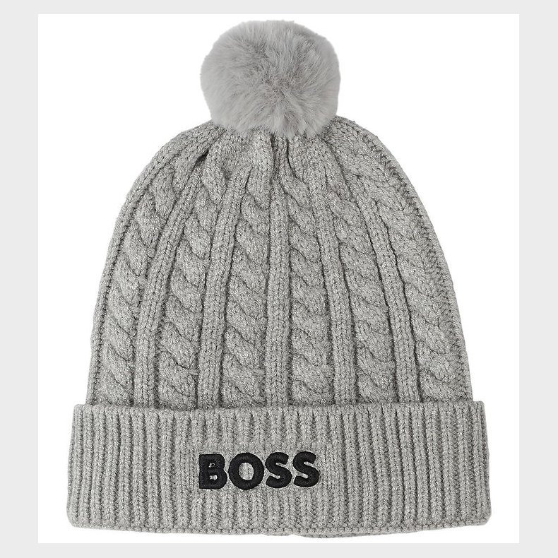 BOSS Hue - Strik - Chine Grey m. Kvast