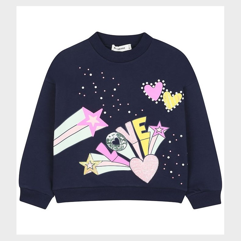 Billieblush Sweatshirt - Navy m. Print