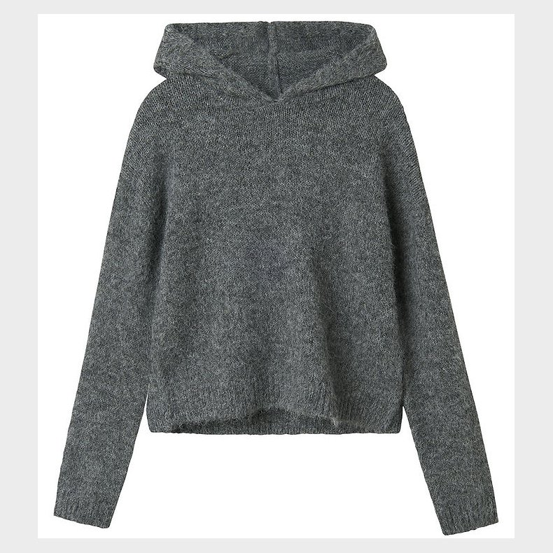 LMTD Bluse - Strik - NlfNulo - Dark Grey Melange