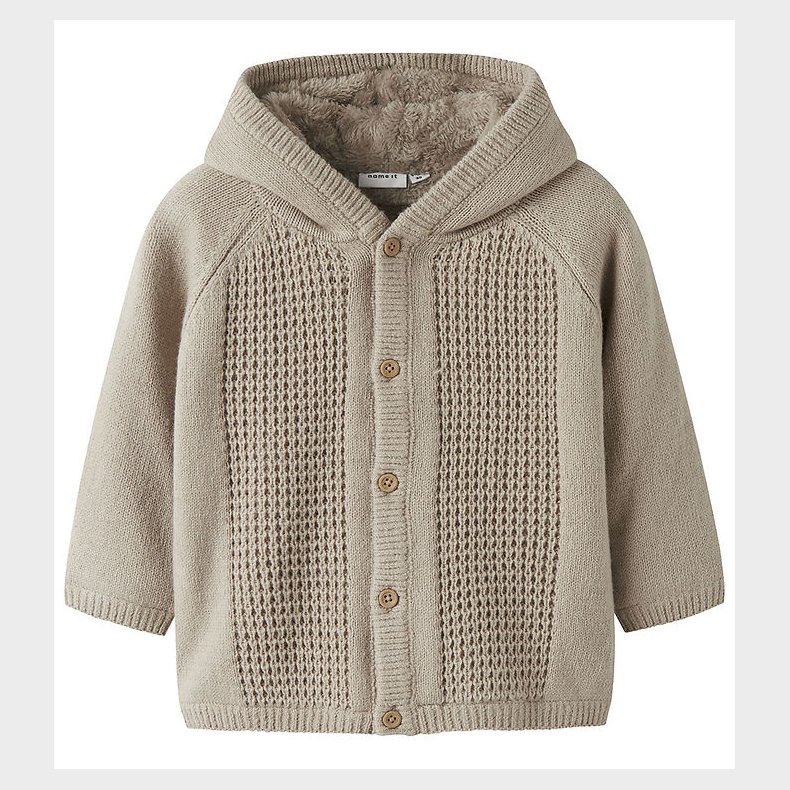 Name It Cardigan m. Foer - Strik - NbnOlly - Island Fossil