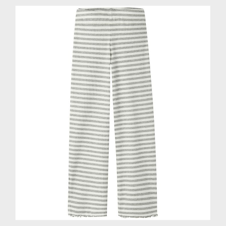 Name It Bukser - NkfVemma - Grey Melange/Cloud Dancer