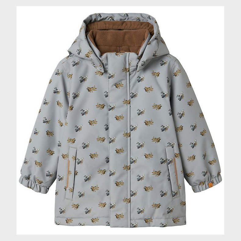 Lil Atelier Vinterjakke - NmmLasnow10 - Ultimate Grey/Airplanes