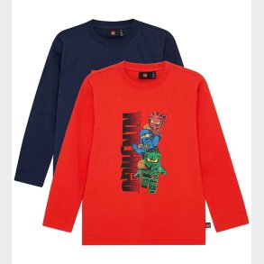 LEGO® Wear T-Shirt - Ninjago - 2-Pak - LwTaffy - Bl - Rd