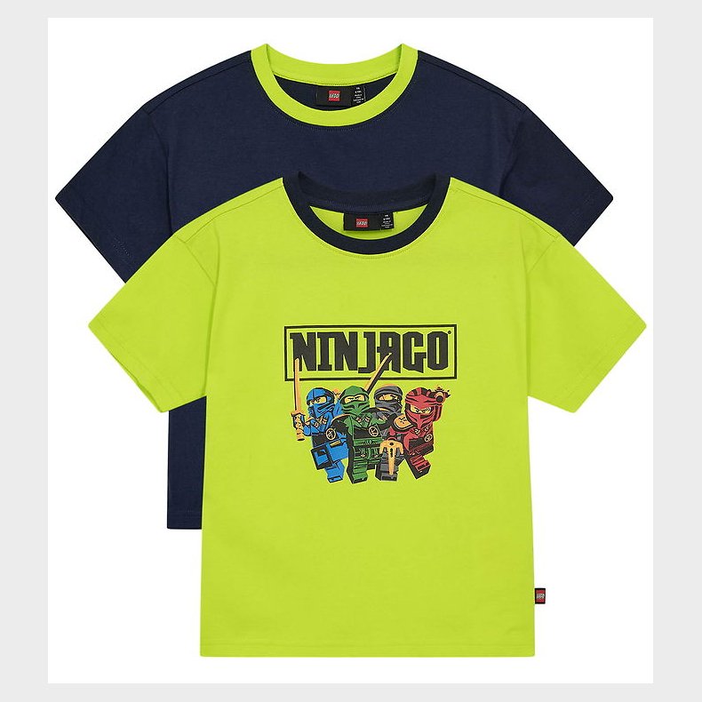 LEGO® Wear T-shirt - Ninjago - 2-pak - LwTaffy - Bl - Gul