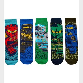 LEGO® Wear Ninjago Strmper - 5-pak - LwaGan - Bl - Grn