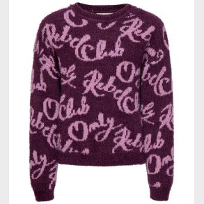 Kids Only Bluse - Strik - KogDina - Mauve Wine/Mauve Orchid