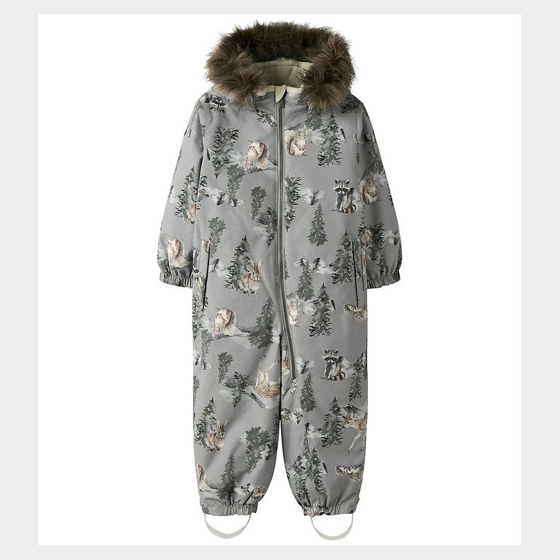 Name It Flyverdragt - NmnSnow10 - Ultimate Grey/Woodland