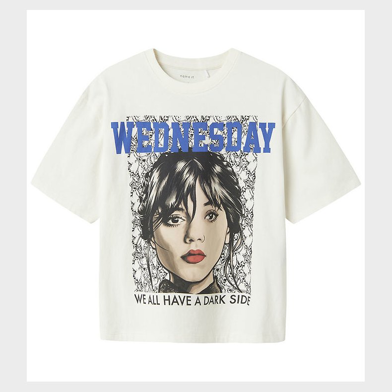 Name It T-shirt - NkfAkara - Wednesday - Cloud Dancer