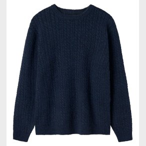 LMTD Bluse - Strik - NlmKave - Navy Blazer