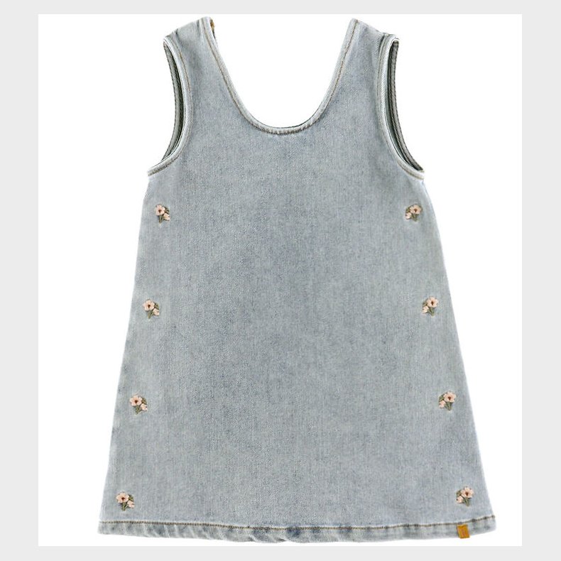 Lil Atelier Kjole - NmfDarlee - Medium Blue Denim/FLOWER EMB