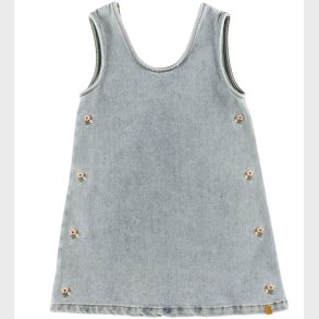 Lil Atelier Kjole - NmfDarlee - Medium Blue Denim/FLOWER EMB