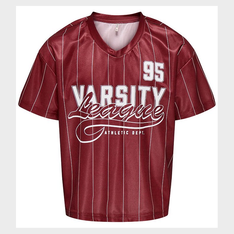 Kids Only T-shirt - Sporty - KogJuno - Cabernet/League