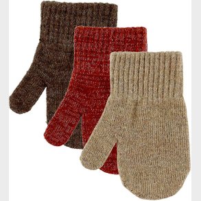 Mikk-Line Luffer - Uld/Polyamid - 3-pak - Apple Butter-Chocolat