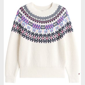 Tommy Hilfiger Bluse - Strik - Ivory Silkwhite