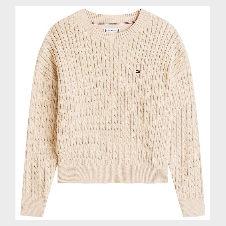 Tommy Hilfiger Bluse - Strik - Malted Milk Heathrbeige