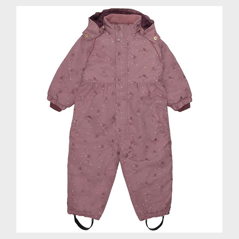 Hust and Claire Flyverdragt - HCOtine - Pale Mauve m. Hjerter/Ba