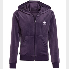 adidas Originals Cardigan - Velour - Aurora Plum/Hvid