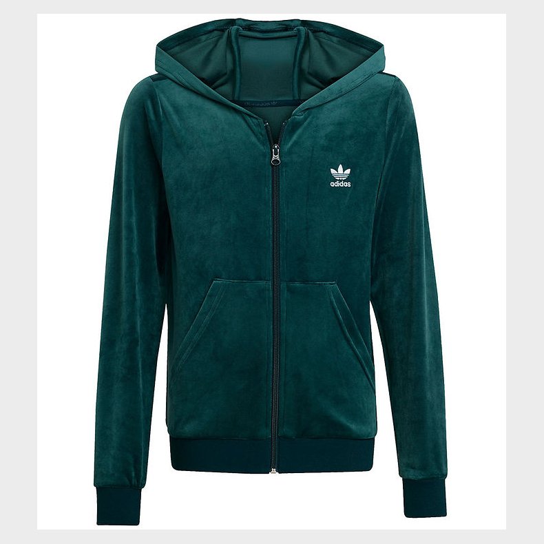 adidas Originals Cardigan - Velour - Aurivy/White