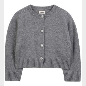 Zadig & Voltaire Cardigan - Mirka - Uld/Polyamid - Gr�meleret