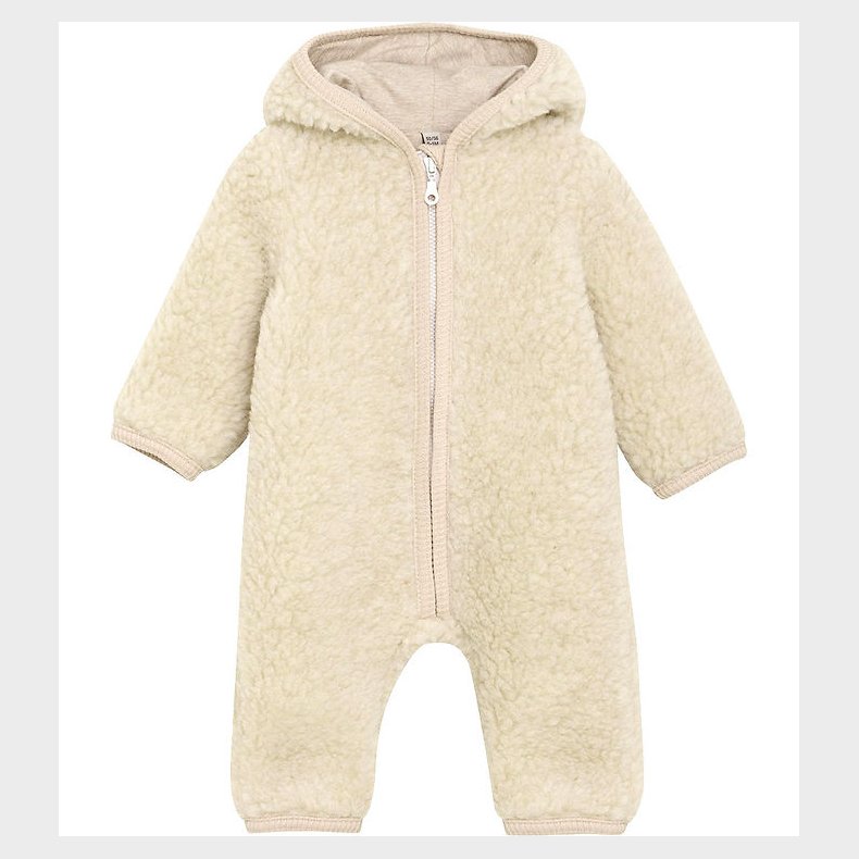 Huttelihut Kredragt - Uldfleece - Teddy - Cement